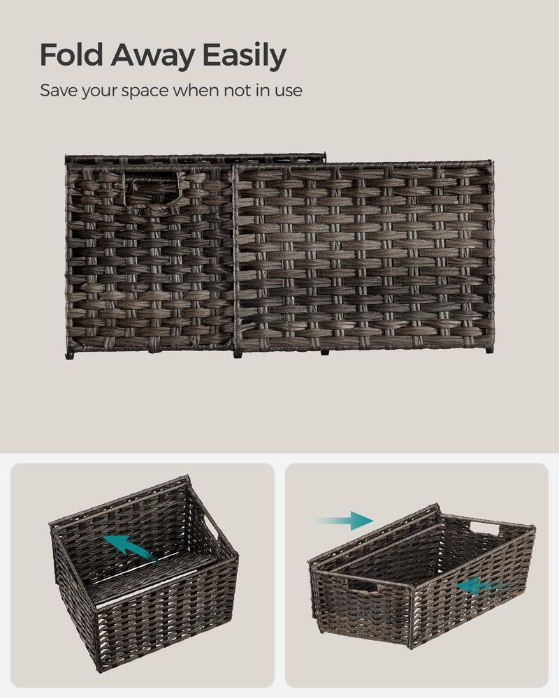 SONGMICS Storage Basket with Lid