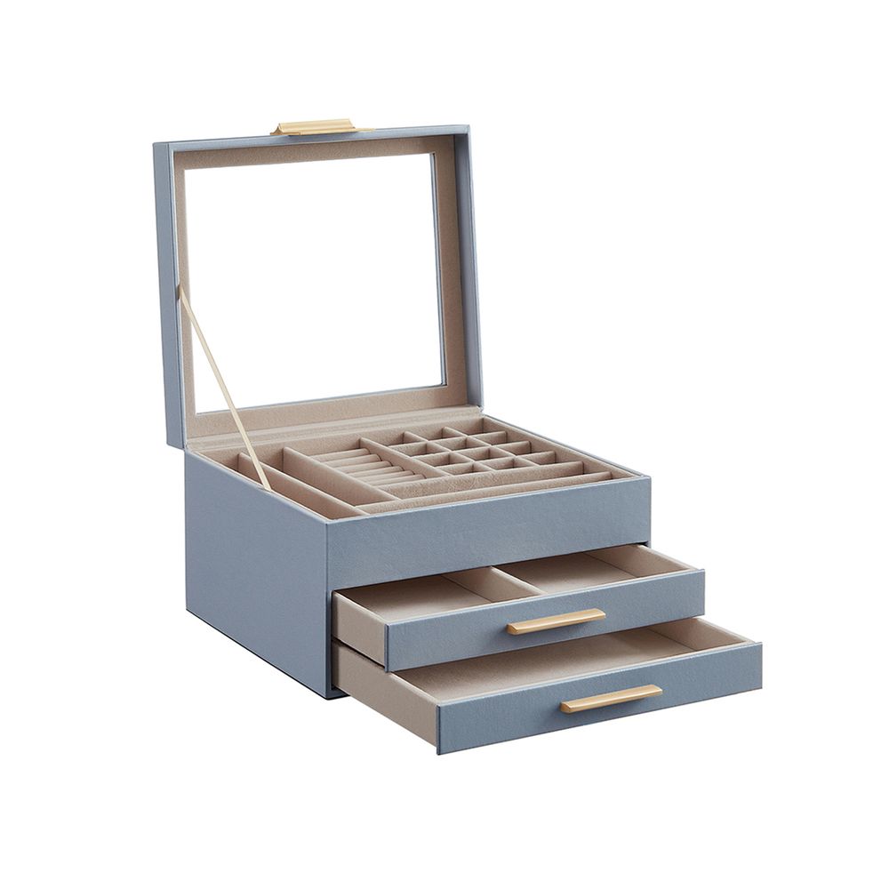 SONGMICS Jewelry Box with Glass Lid