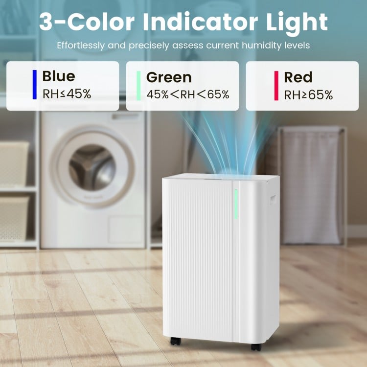 4500 Sq.Ft 54 Pints Dehumidifier with Drain Hose for Home