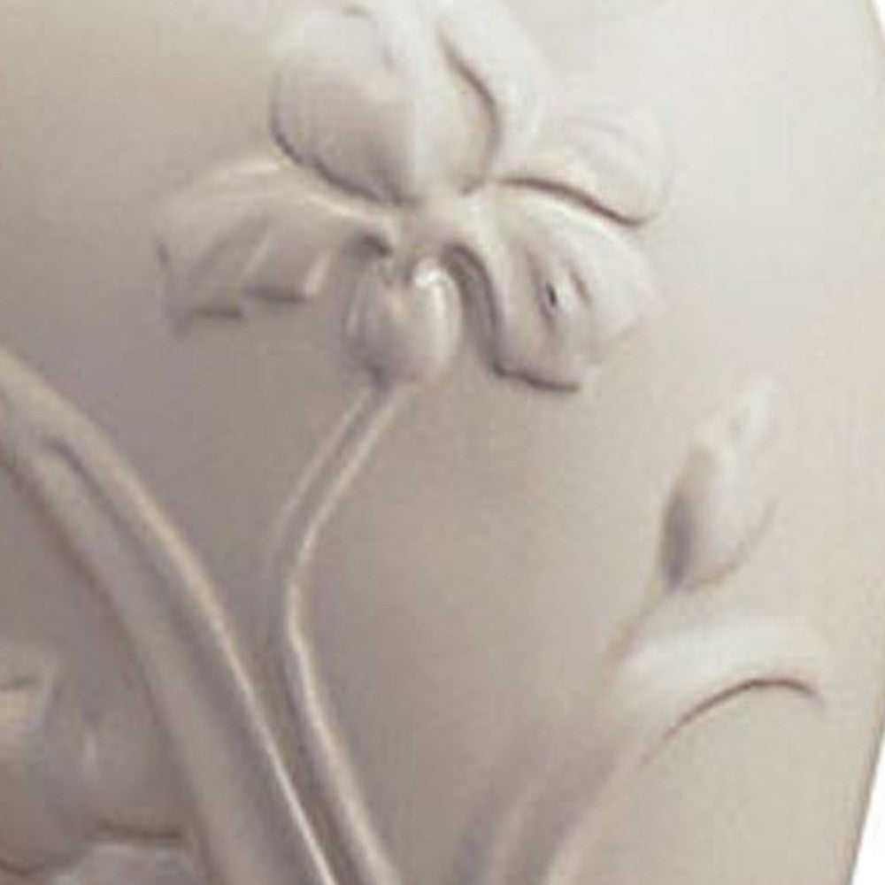 26” Ivory Iris Urn Shape Table Lamp