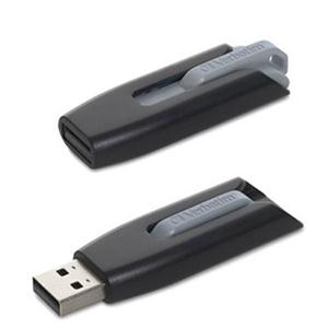Microban 64GB Store 'n' Go V3 USB 3.2 Gen 1 Flash Drive - Gray