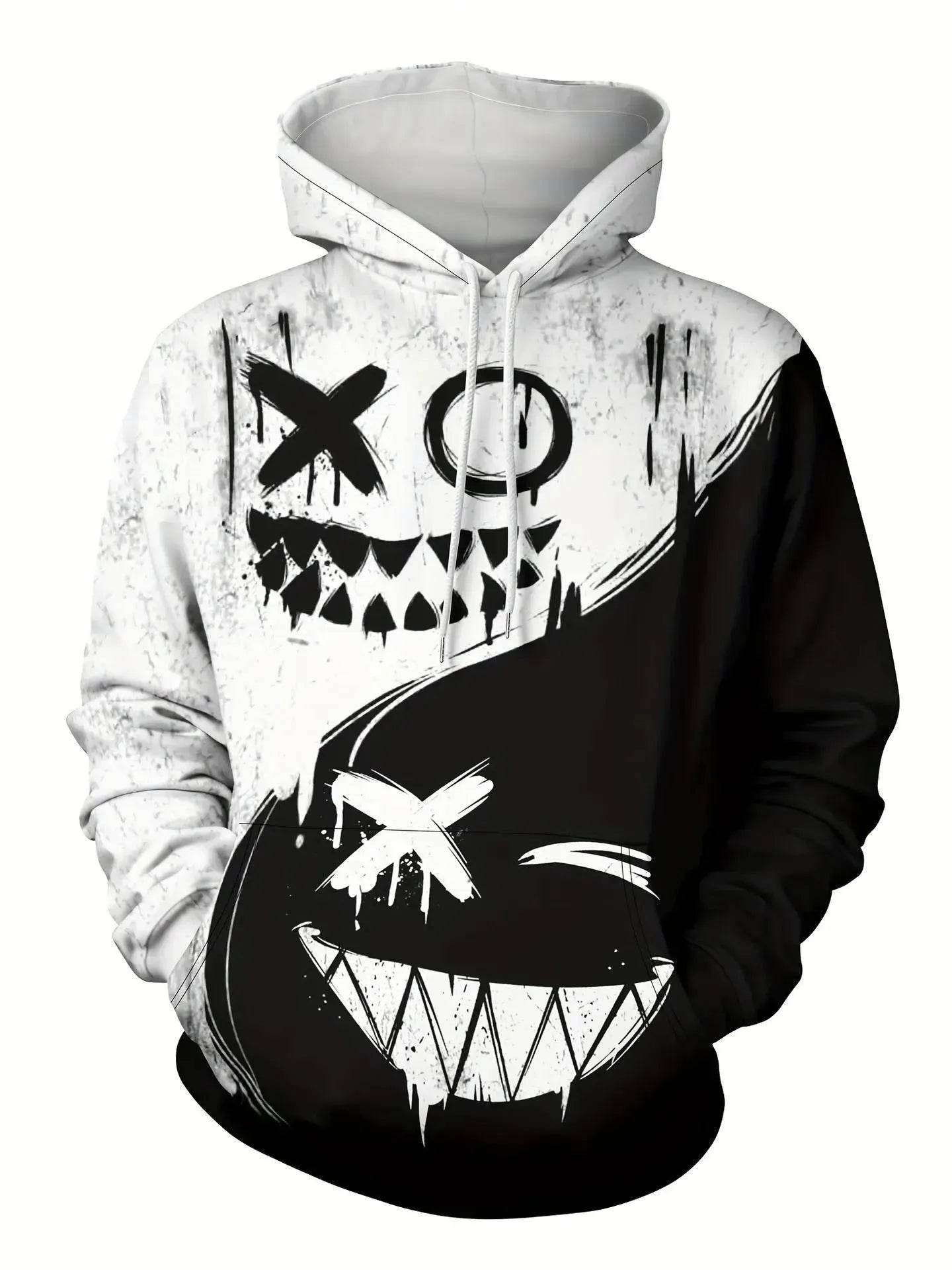 Autumn Winter Halloween Inspired Hoodie Sweatshirt Pullover tops for men