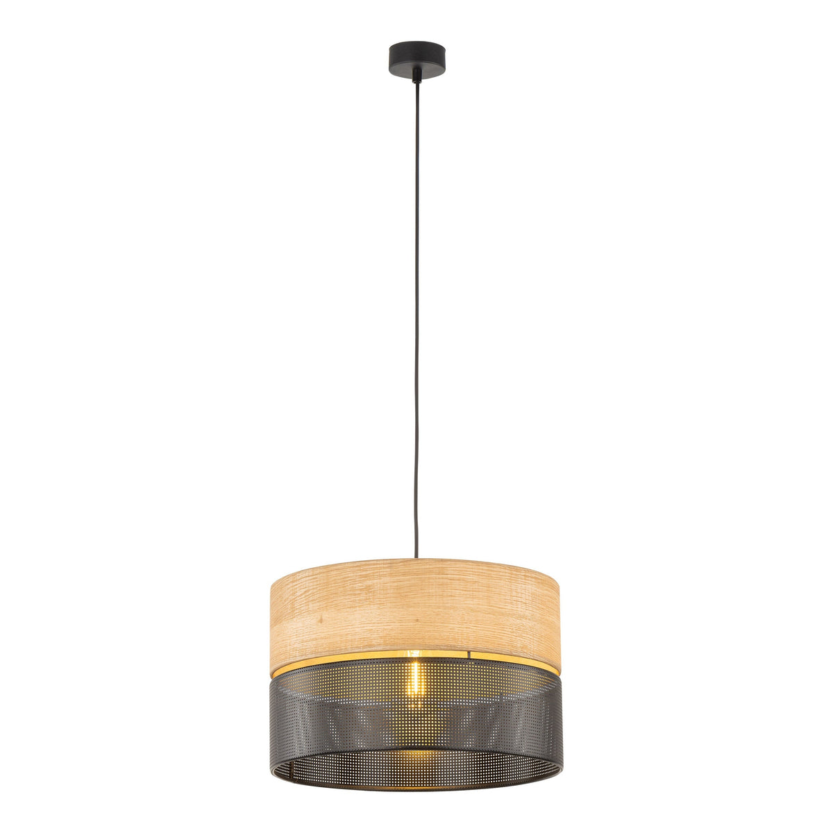 Nicol Scandinavian Drum Pendant Light for Dining Room & Bedroom