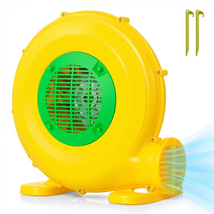 480W Bounce House Blower with Handle and Ground Stakes
