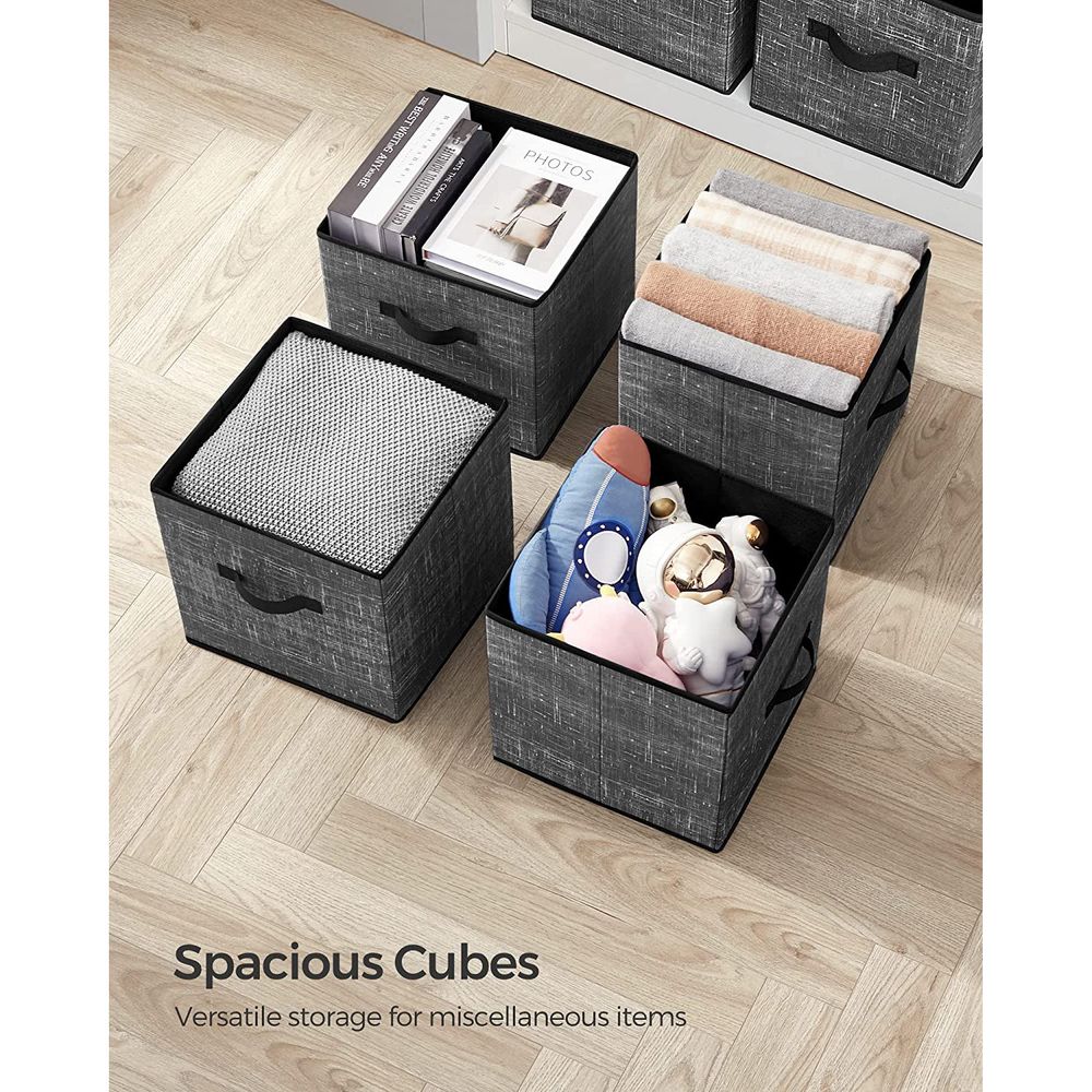 SONGMICS Non-Woven Fabric Storage Cubes with Double Handles