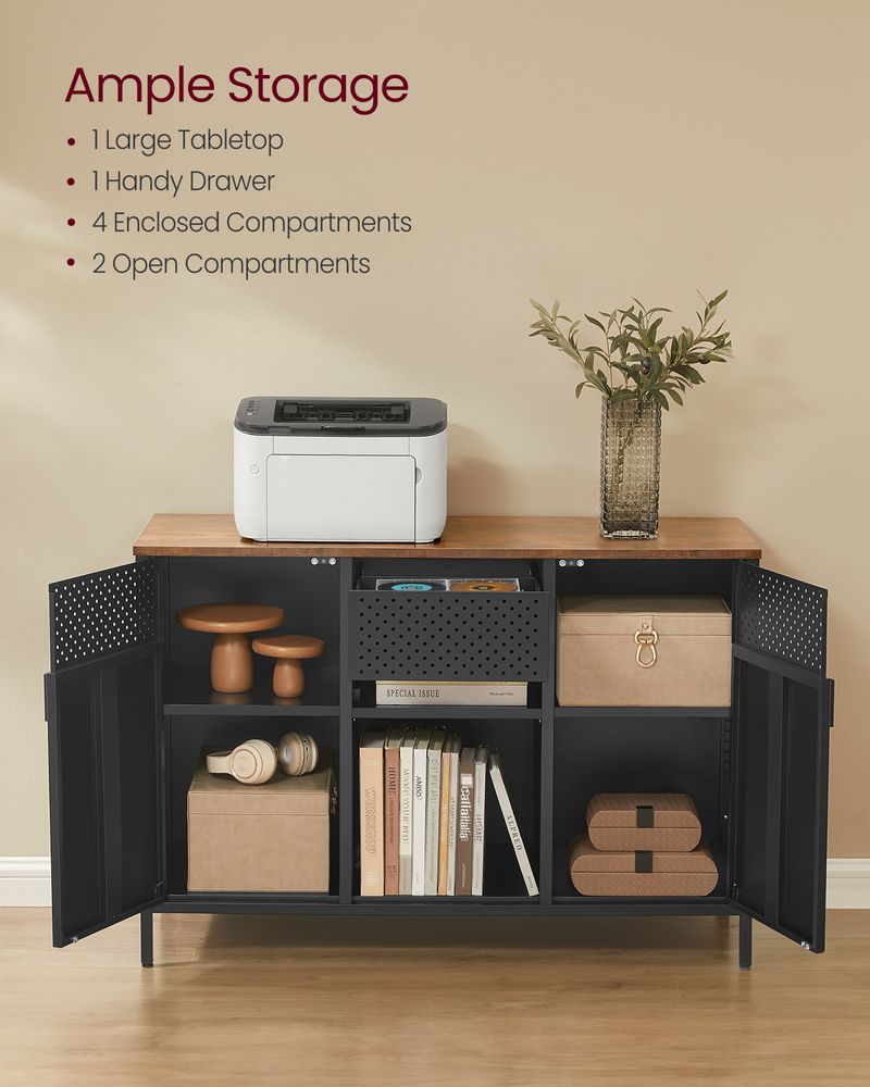 SONGMICS Storage Cabinet with 2 Doors