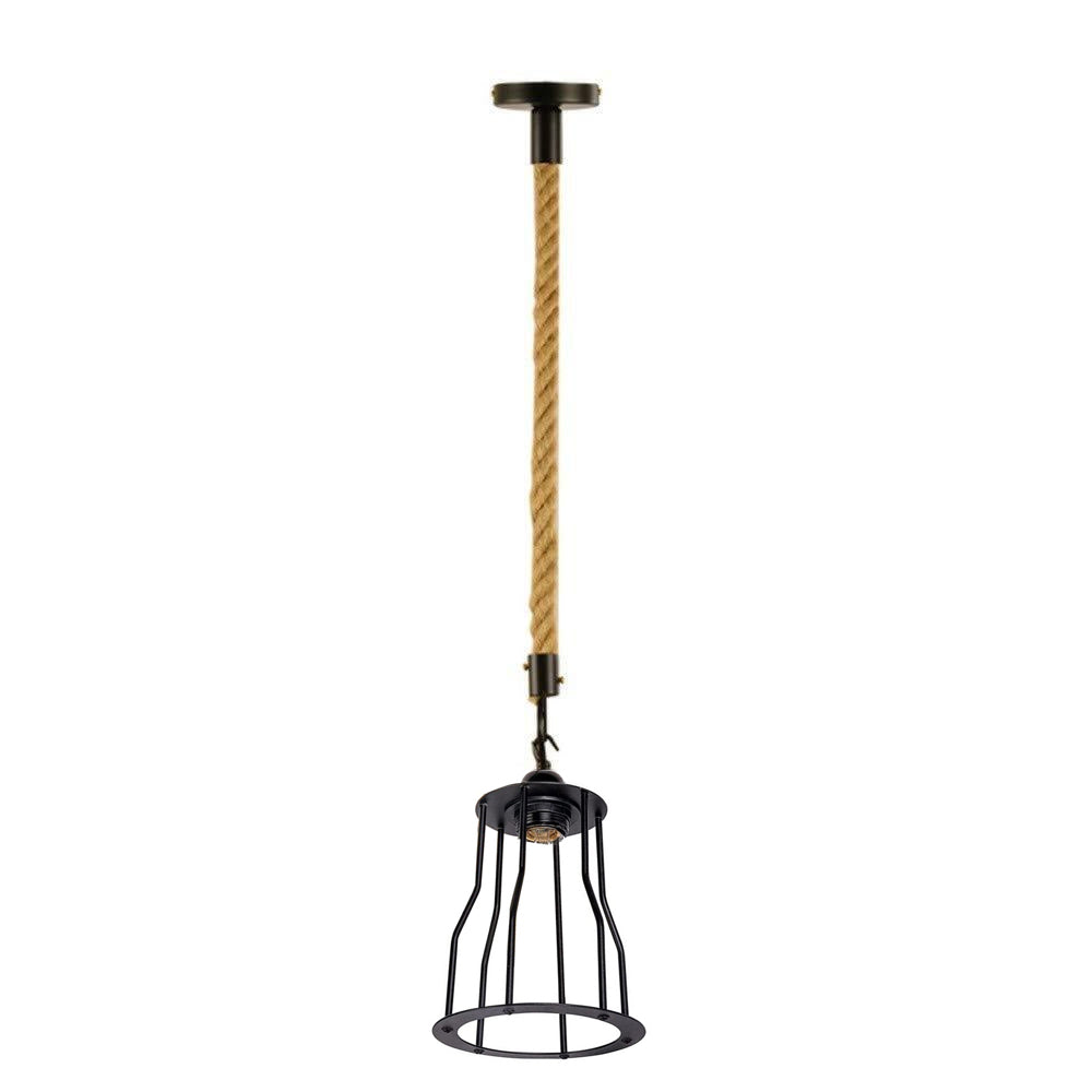 Industrial Hemp Rope Hanging Pendant Lights~1760