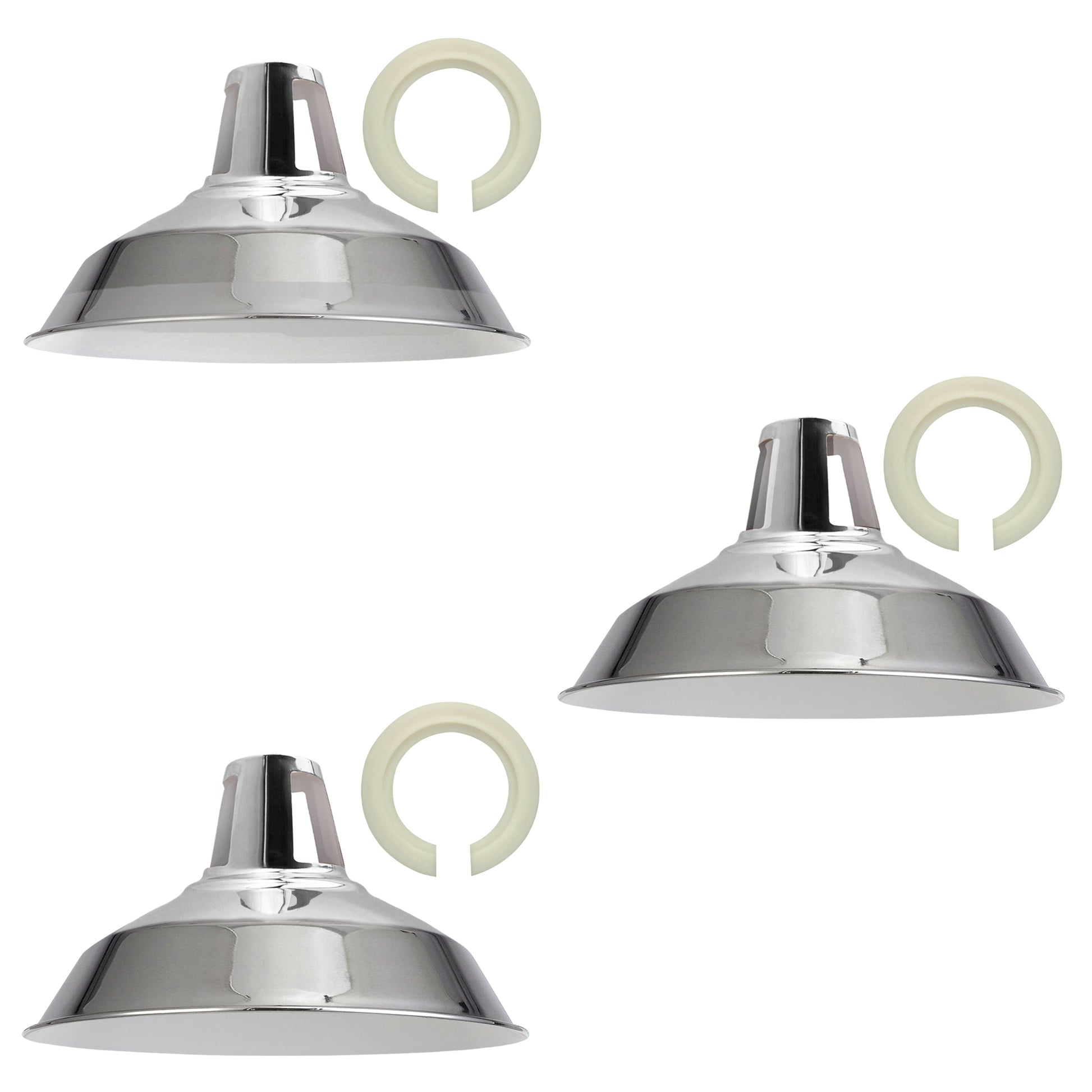 Lamp Shade Fixture Types Chrome Colour~1769