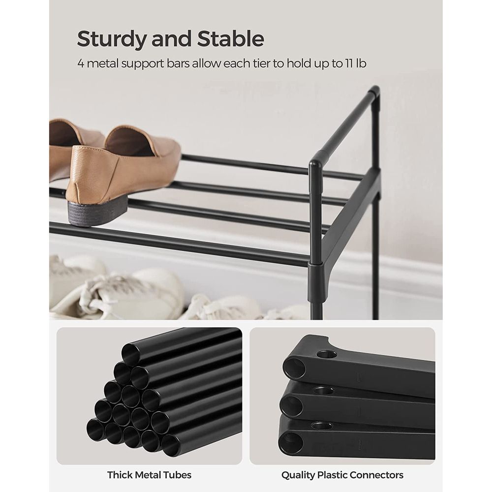 SONGMICS Metal Shoe Rack