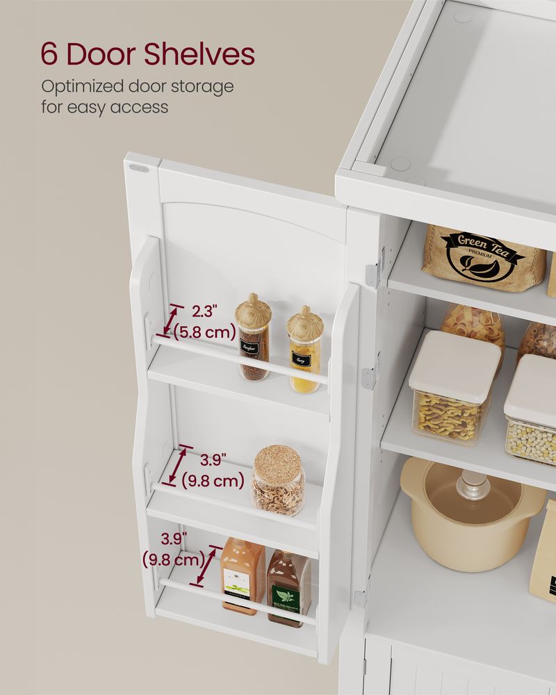 VASAGLE Freestanding Kitchen Pantry Cabinet