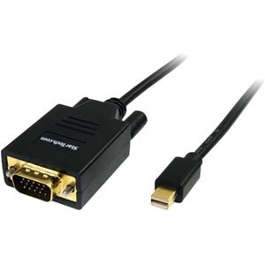 6ft Mini DisplayPort to VGA Cable, Active Mini DP to VGA Adapter Cable, 1080p, mDP 1.2 to VGA Monitor/Display Converter Cable