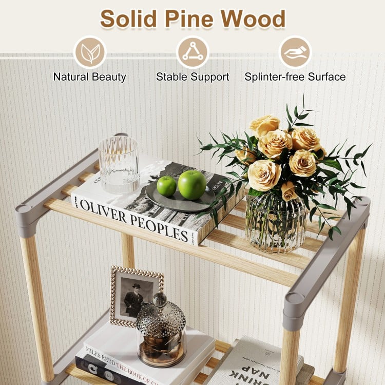 5-Tier Bookshelf with Open Shelves for Home Office and Bathroom-5-Tier