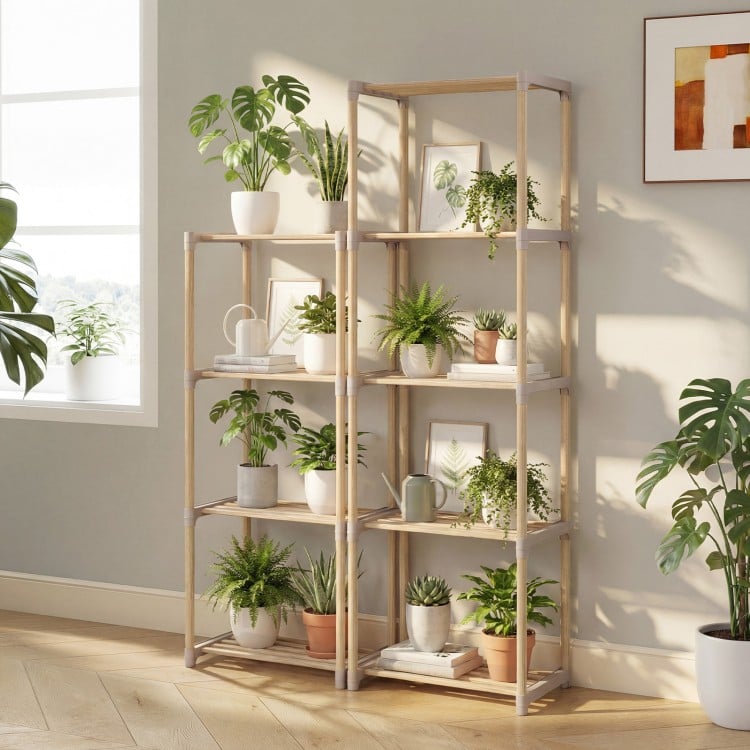 5-Tier Bookshelf with Open Shelves for Home Office and Bathroom-5-Tier