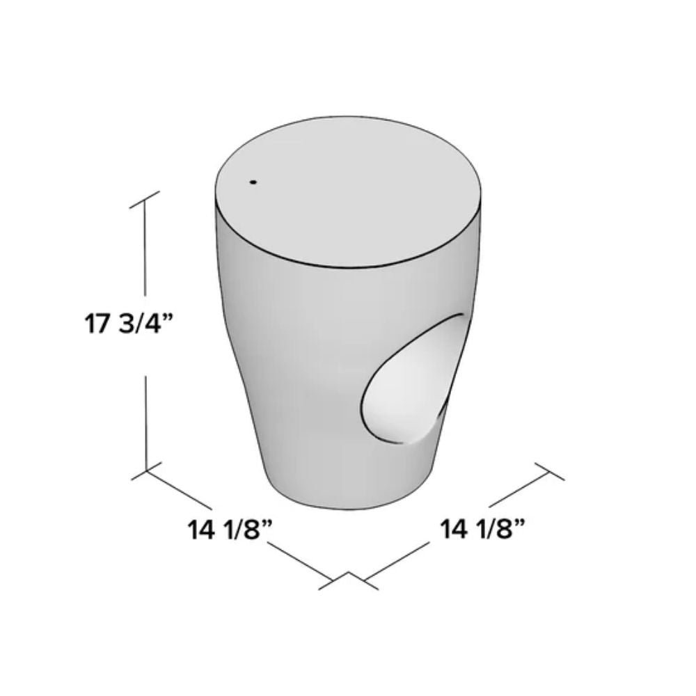 Olivia Concrete Terrazzo Mid-Century End Table