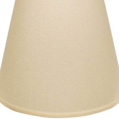 Extra Deep Empire Hardback Lampshade With Washer Fitter, Beige Color Fabric Lampshade For Table Lamps, Natural Linen, 9 Top X 16 Bottom X 14 Height