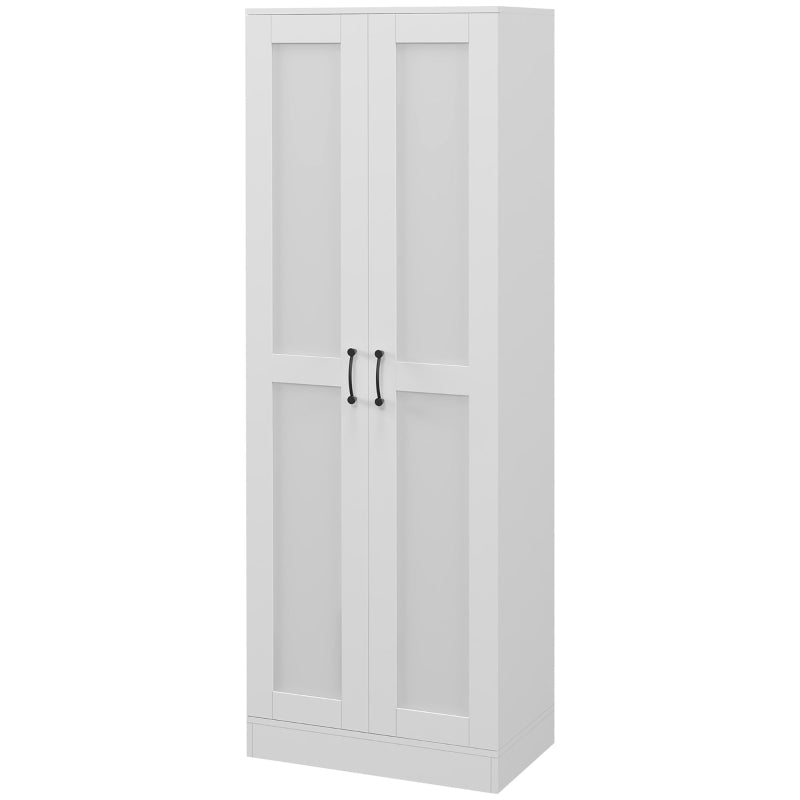 69" Pantry Cabinet with Storage, Kitchen Pantry Storage Cabinet with Soft Close Doors and Adjustable Shelves, White