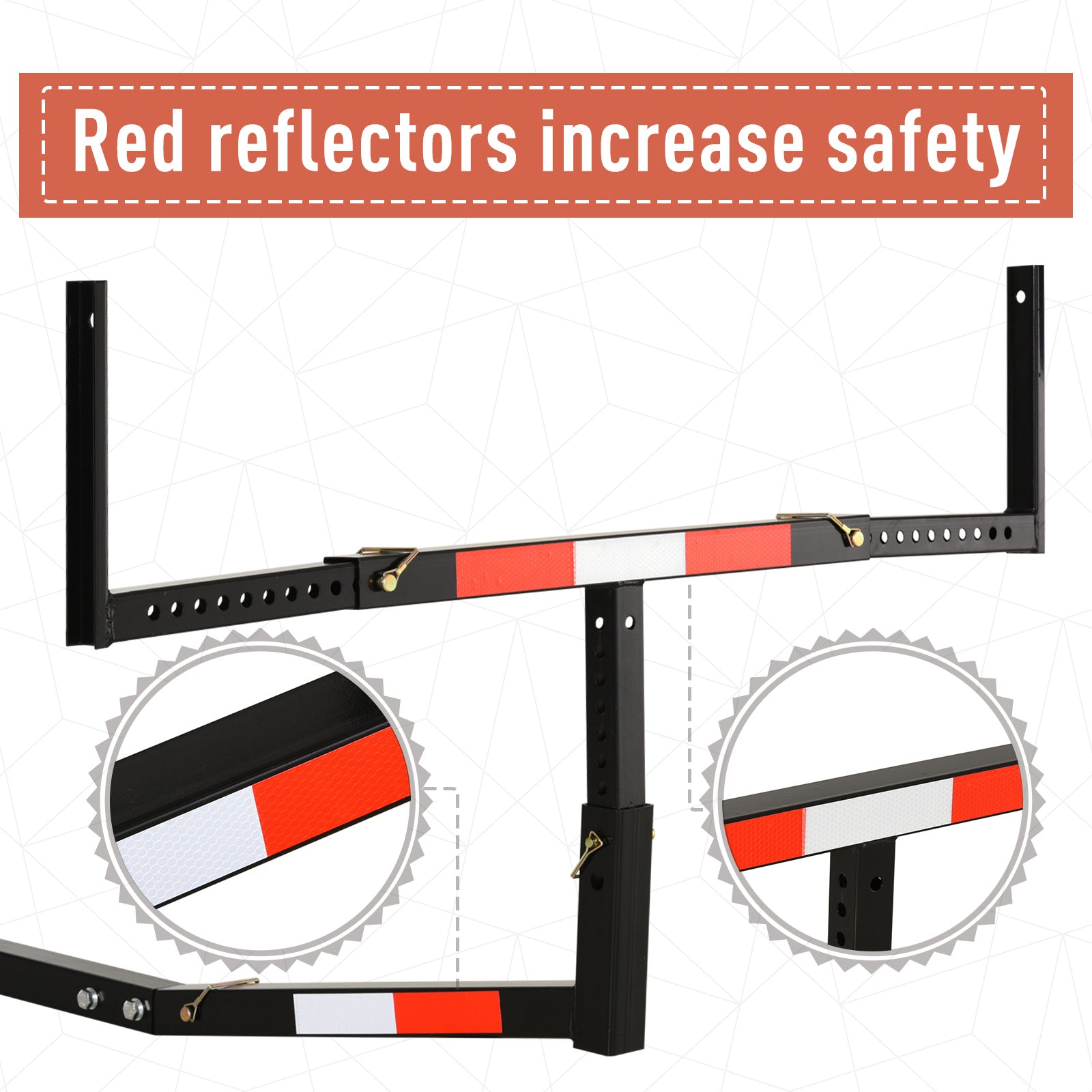 Soozier Truck Bed Extender with Adjustable Width Height for Ladder Rack Canoe Kayak Long Pipes Lumber