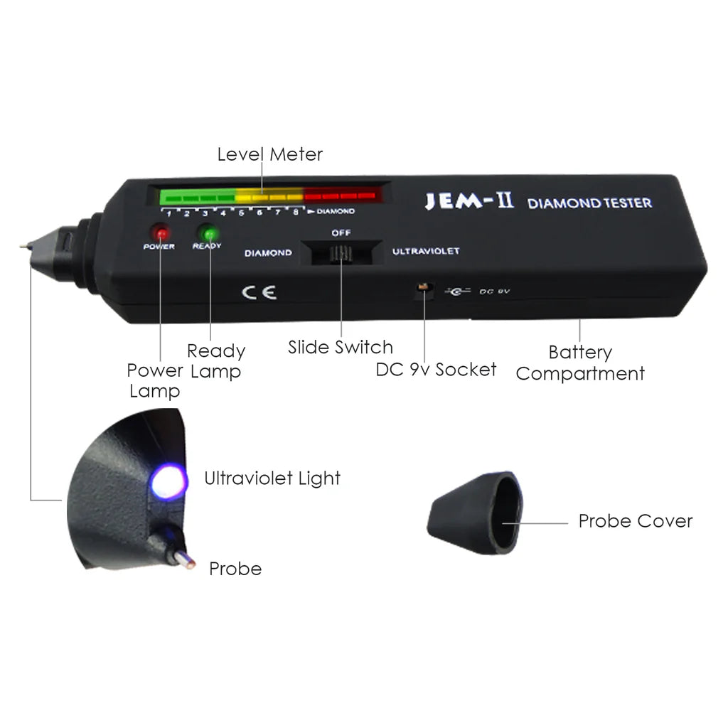 Diamond Tester with UV Light – Professional Diamond & Gemstone Tester