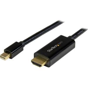 10ft (3m) Mini DisplayPort to HDMI Cable, 4K 30Hz Video, Mini DP to HDMI Adapter/Converter Cable, mDP to HDMI Monitor/Display