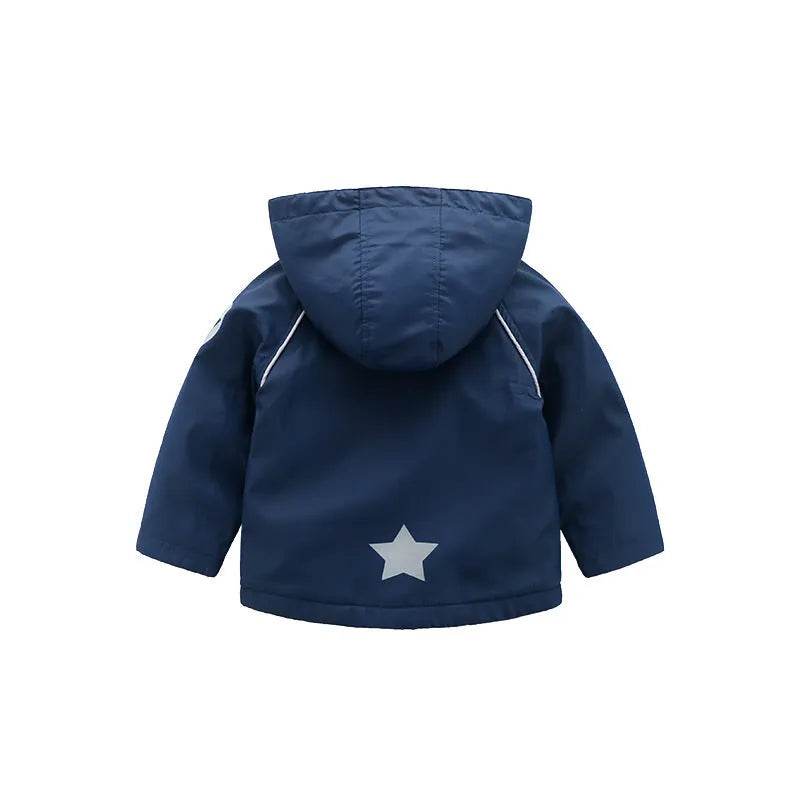 Boys' Hooded Autumn Clothing Children's Fleece Jacket