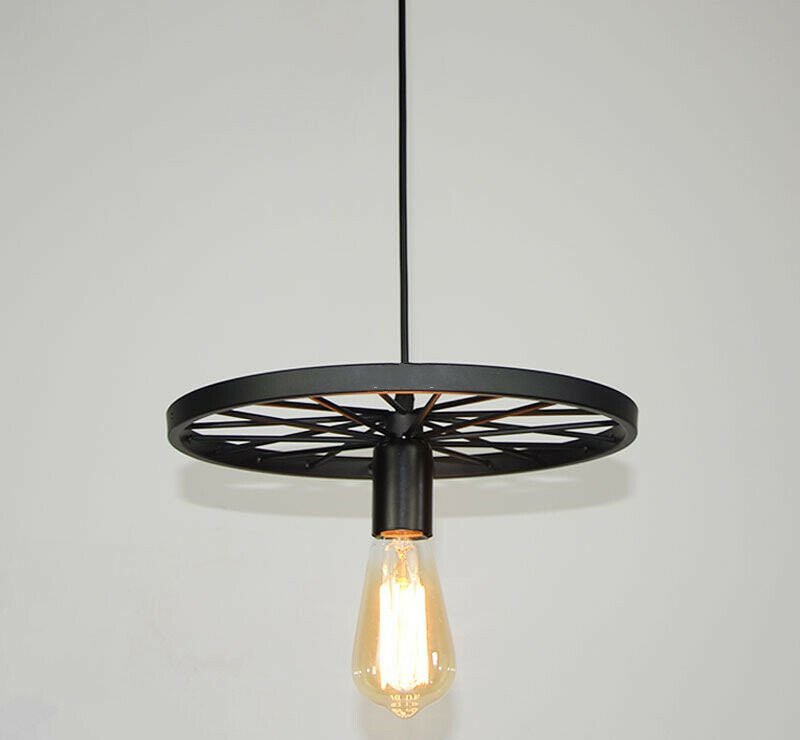 Retro Industrial Ceiling Wheel Pendant Light ~1534
