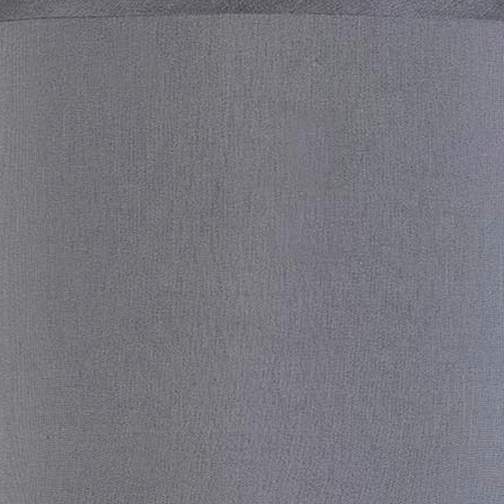 25" Nickel Metal Table Lamp With Taupe Cone Shade