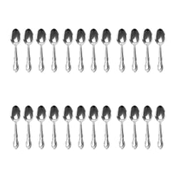 Abbie 24 Piece Stainless Steel Teaspoon Set - Free Shipping