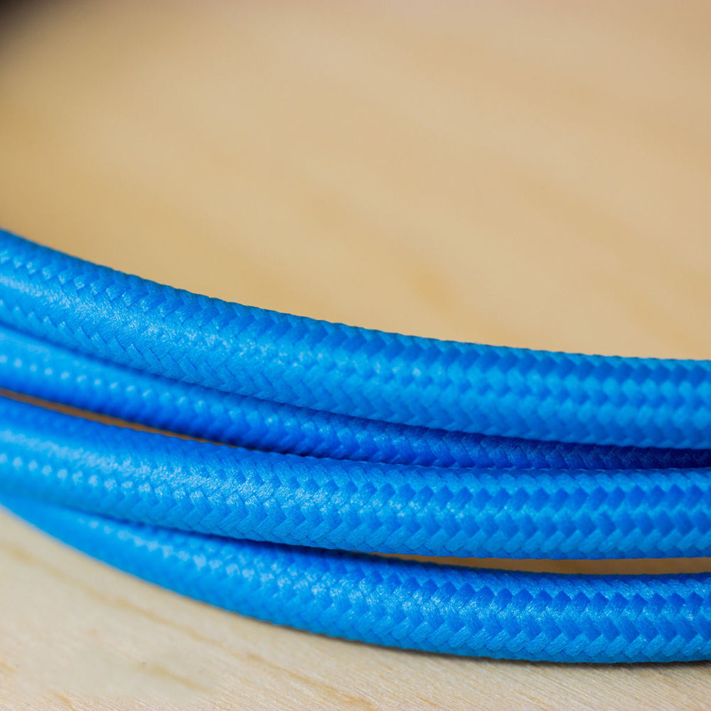 3 Core Round Electrical Flex Cable Blue~2117
