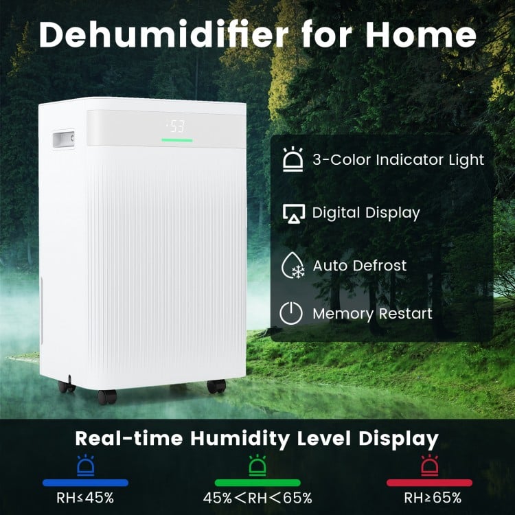 54 Pints Dehumidifier for Home 4500 Sq.Ft Dehumidifier