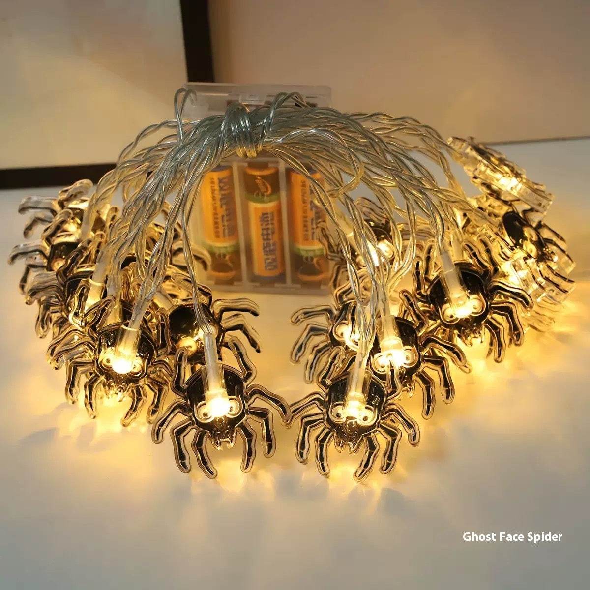 Halloween Led Pumpkin Spider Ghost Hand Lighting Chain Decorative Holiday Light