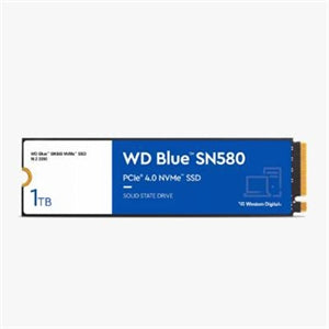 Western Digital Blue SN580 WDS100T3B0E 1 TB Solid State Drive - M.2 2280 Internal - PCI Express NVMe (PCI Express NVMe 4.0 x4) - Blue