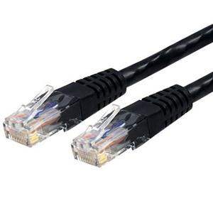 15ft CAT6 Ethernet Cable - Black Molded Gigabit - 100W PoE UTP 650MHz - Category 6 Patch Cord UL Certified Wiring/TIA