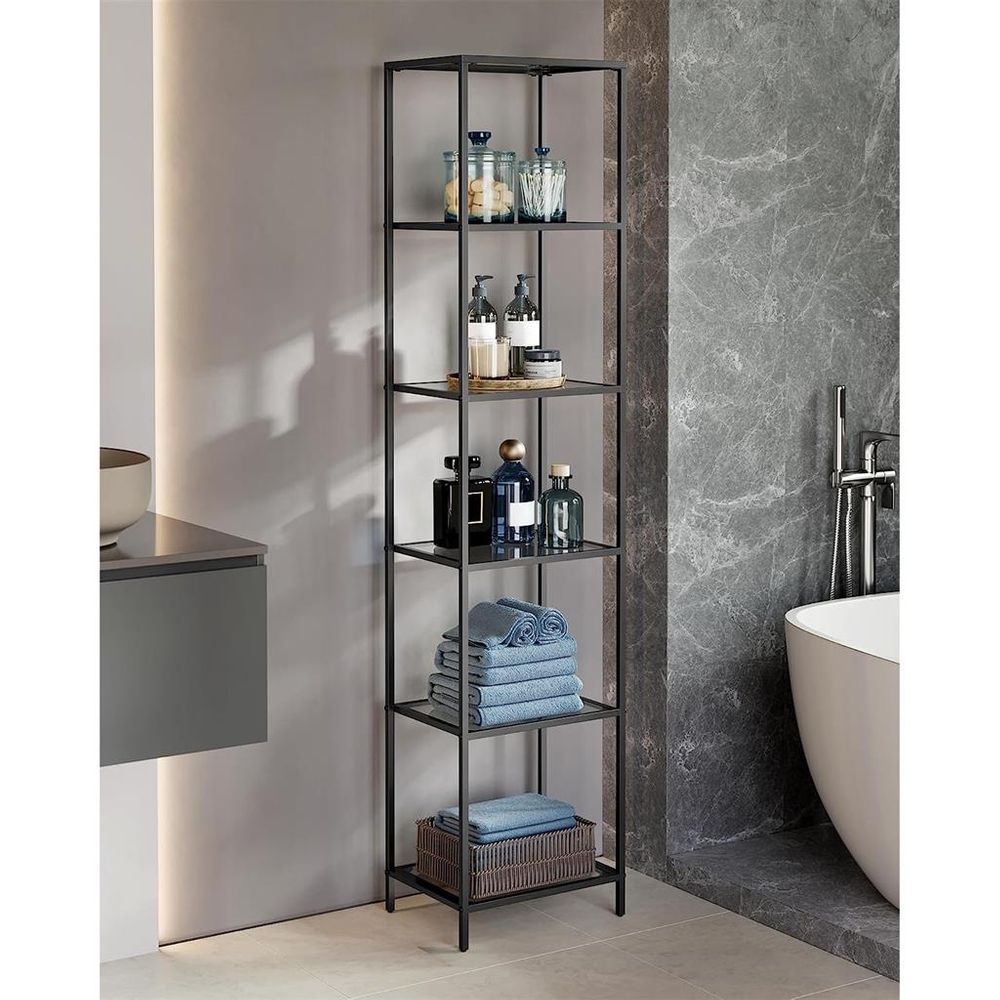 VASAGLE Bookcase, Slim Shelving Unit