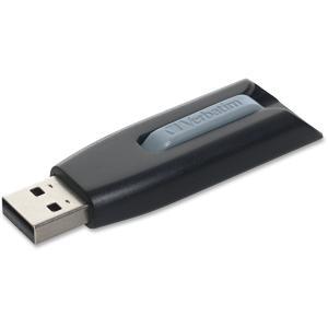 Microban 128GB Store 'n' Go V3 USB 3.2 Gen 1 Flash Drive - Gray