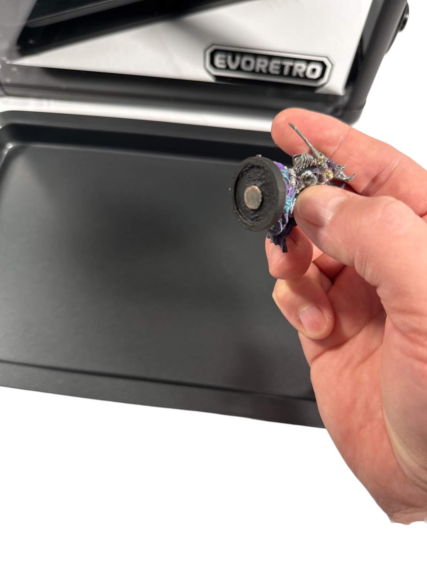 Aluminum Miniatures Display Case with 5 Magnetic Trays