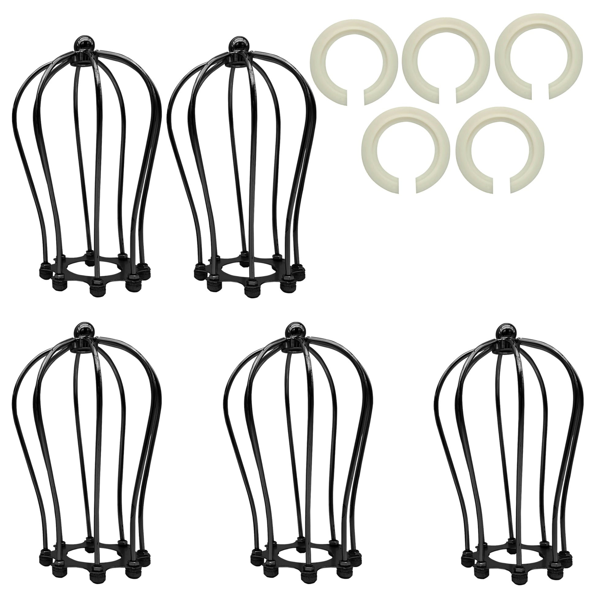 Vintage Retro Industrial Metal Wire Cage Balloon Shape ~1772