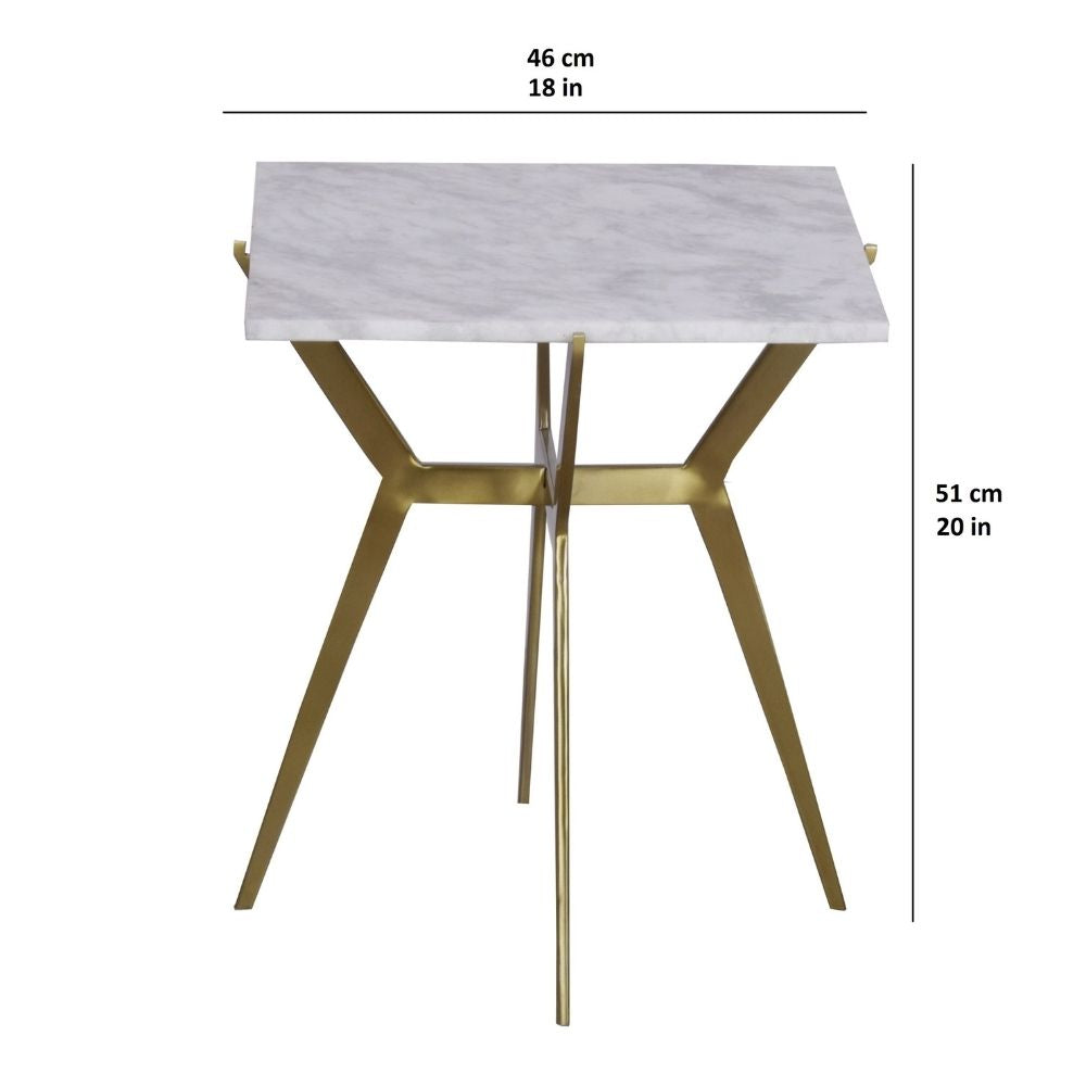 Sevi Square Marble Side Table
