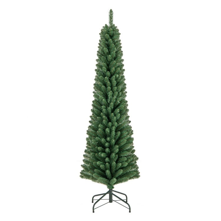 6 Feet Pencil Christmas Tree with 295/392/523/671 Memory Wire Branch Tips