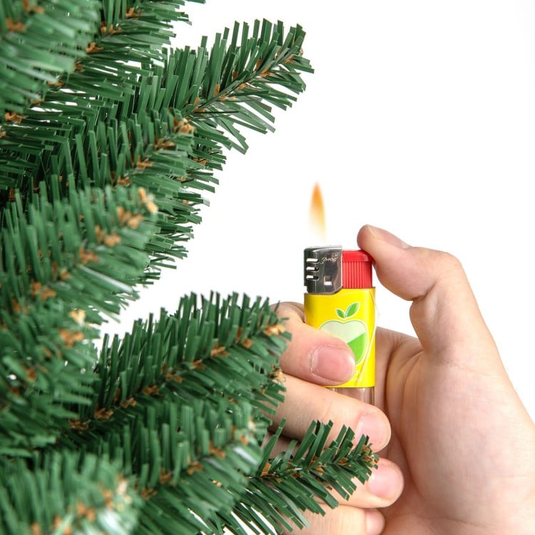 6 Feet Pencil Christmas Tree with 295/392/523/671 Memory Wire Branch Tips