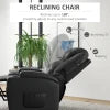 HOMCOM Power Recliner, Electric Lift Chair for Elderly with Footrest, Remote Control, Side Pockets and Cup Holders, Grey