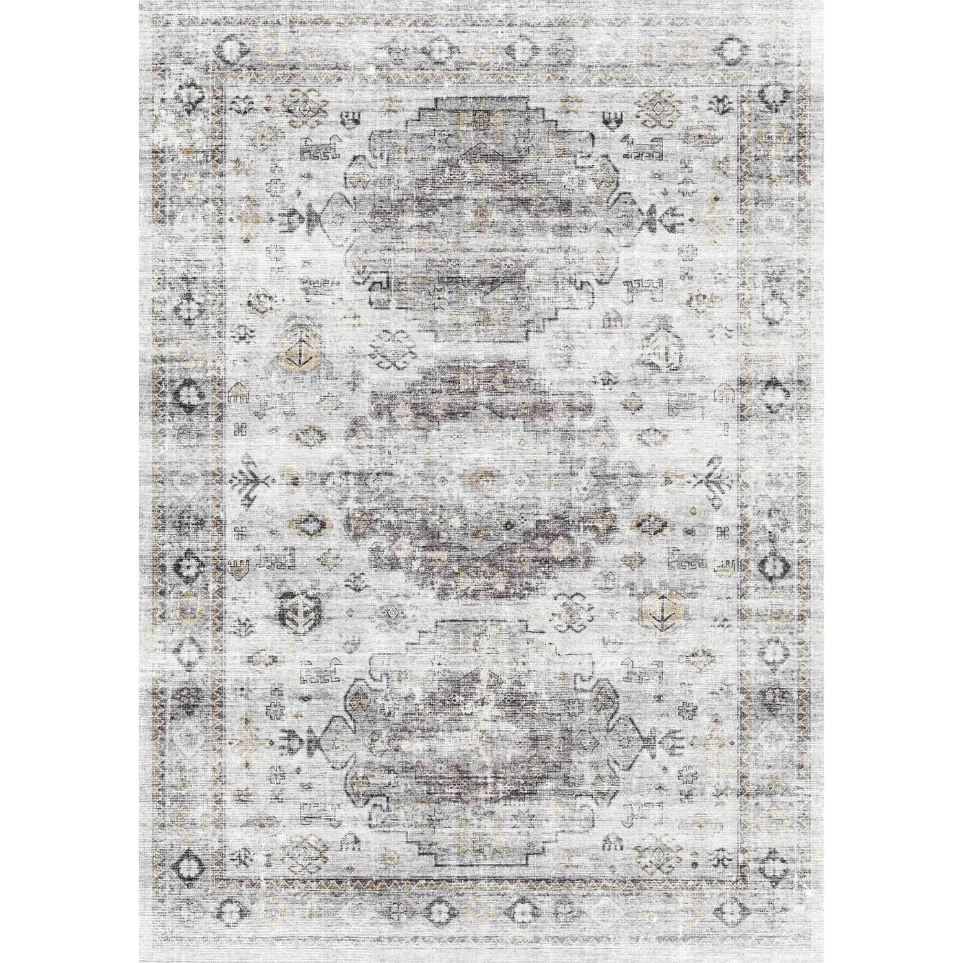 Kyra Silver Grey White Rug