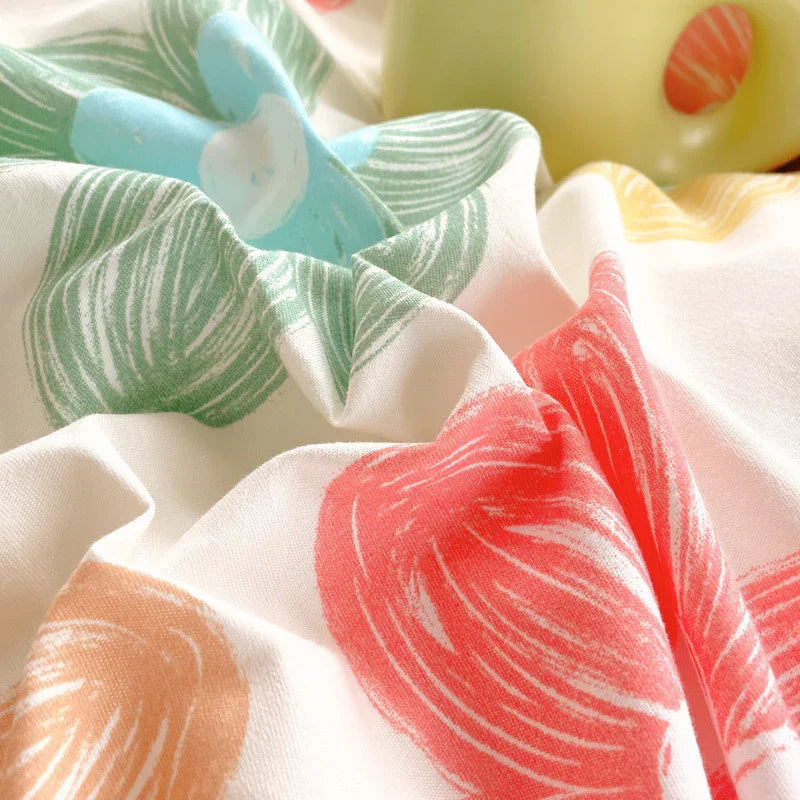 3 Piece Spring Floral Duvet Cover Set For Women Adults Home Bedroom Flowers Bedding Set With 2 Pillowcases Twin Full Queen King Size