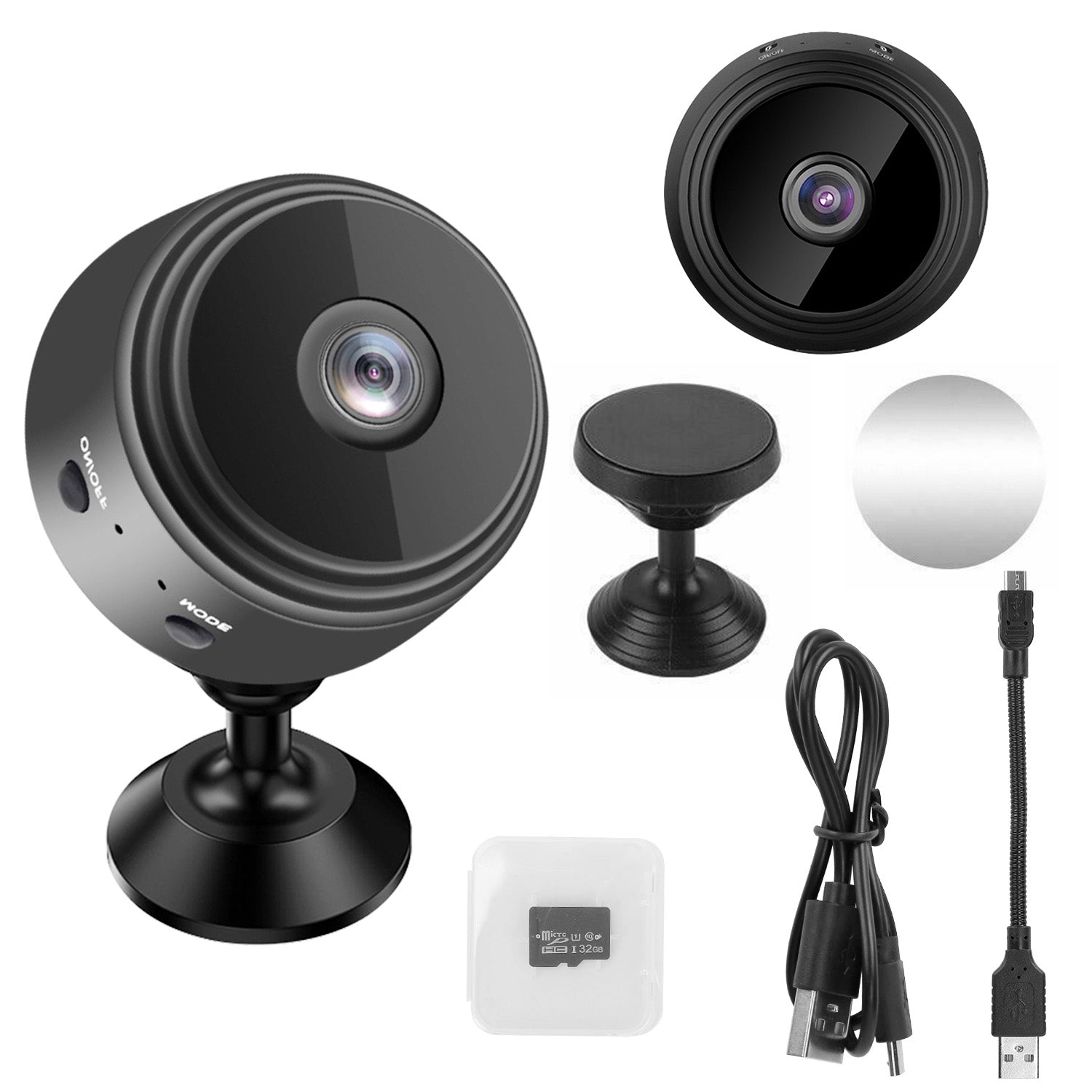 Mini Camera Wireless Wifi IP Home Security Cam 1080P Full HD Surveillance Camera Nanny Cam w/ 32G MMC Card