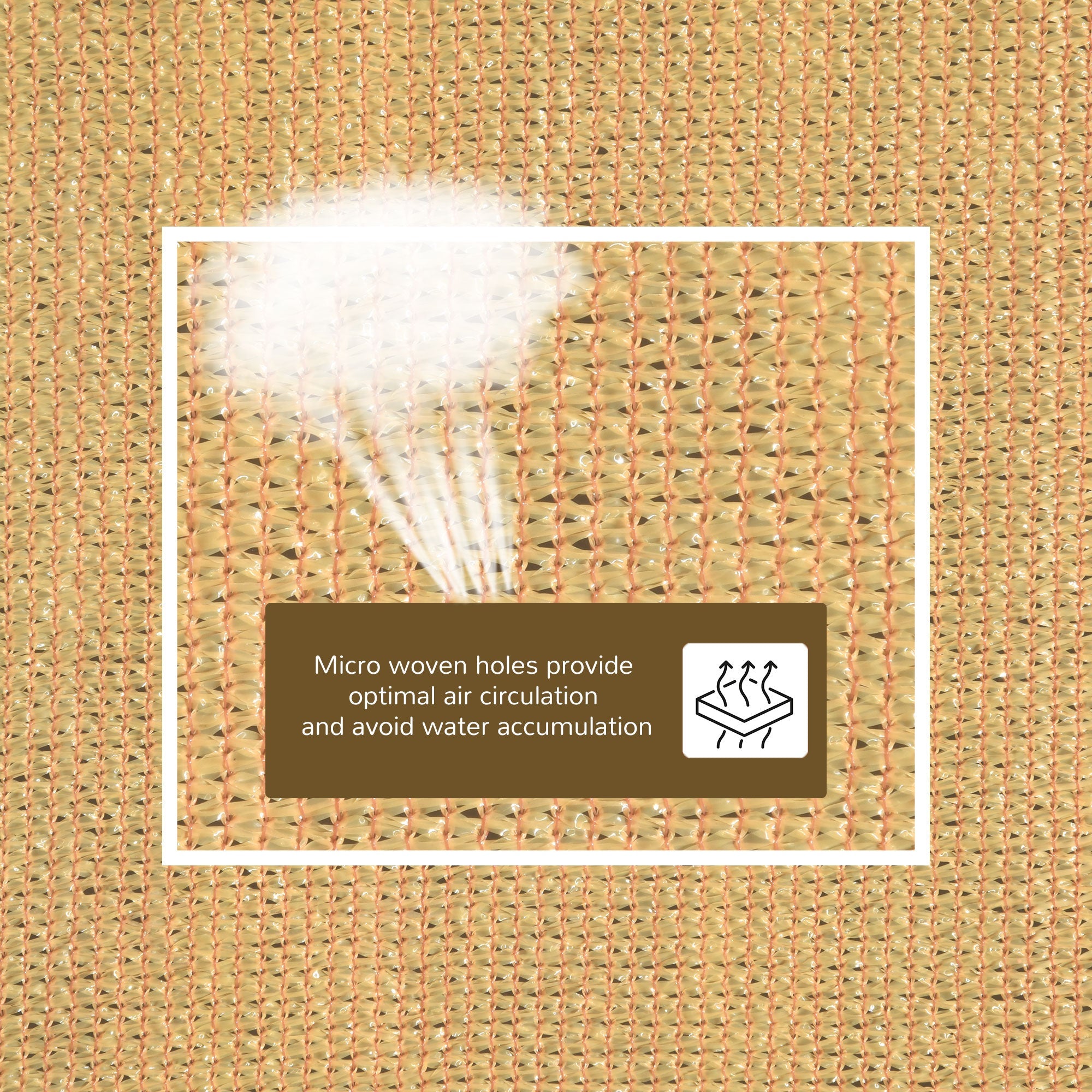 Outsunny Canopied Comfort: 10'x10' Square Sun Shade Sail, UV Protection Canopy for Outdoor, Garden Shelter with Portable Bag, Sand