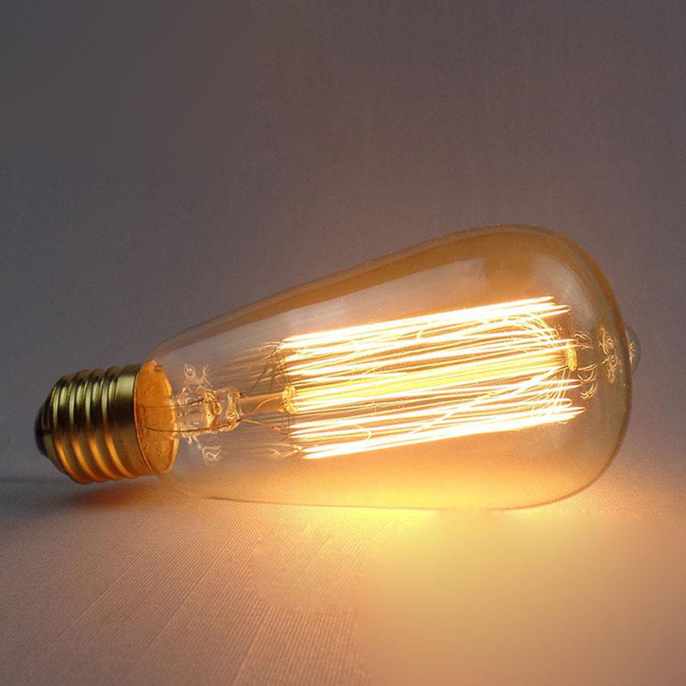 E26 ST64 60W Vintage Retro Industrial Filament Dimmable Bulb~1145