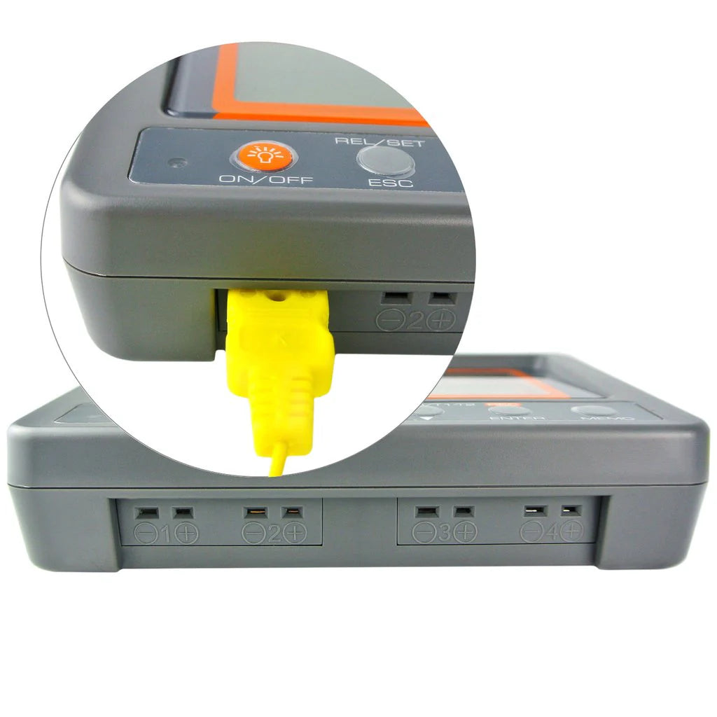 4-Channel K-Type Thermocouple Temperature Data Logger with SD Card & LCD Display