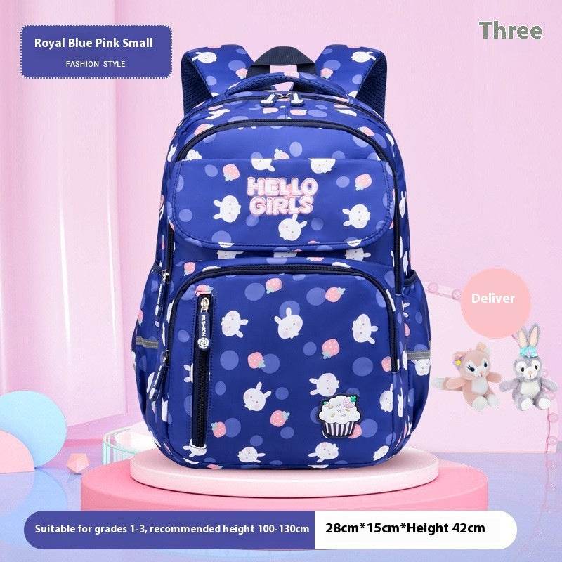 6-12-year-old Primary School Children Girls Backpack Large Capacity Schoolbag