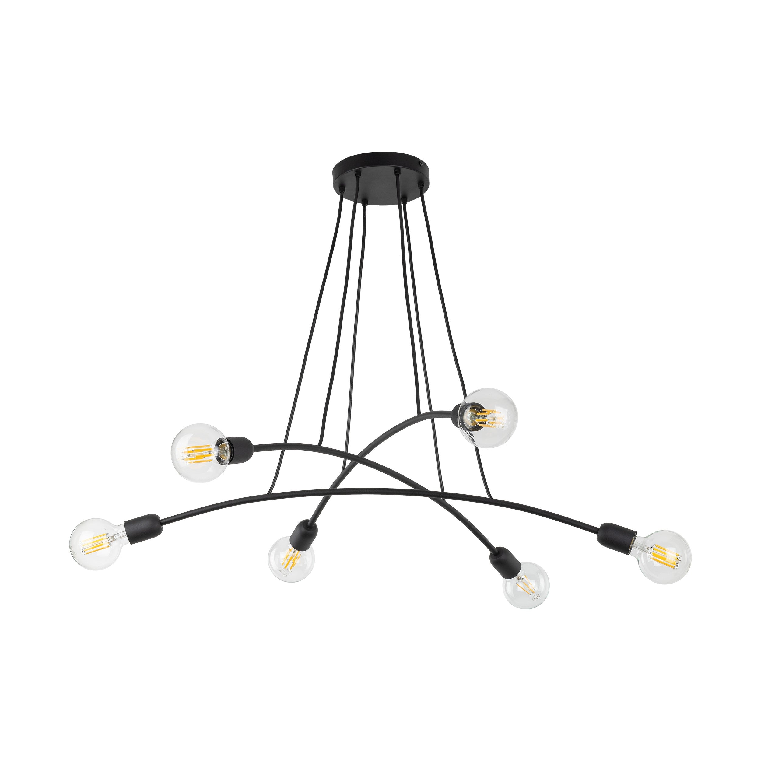 HELIX Black Minimalist Pendant Light 6 (Clearance)