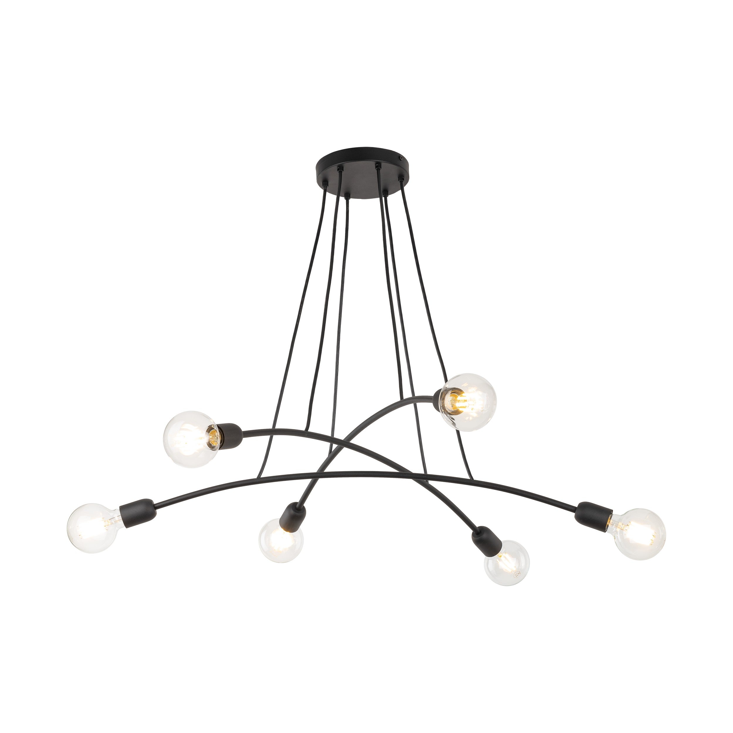 HELIX Black Minimalist Pendant Light 6 (Clearance)