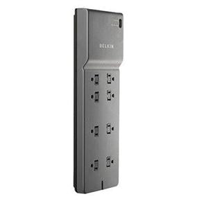 Belkin 8 Outlet Home/Office Surge Protector with telephone protection - 6 foot Cable - Black - 3550 Joules